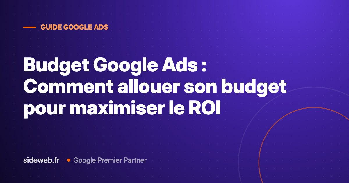 Budget Google Ads : Comment allouer son budget pour maximiser le ROI